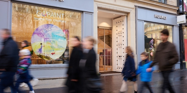 华为在巴黎旗舰店举办GoPaint全球创作活动